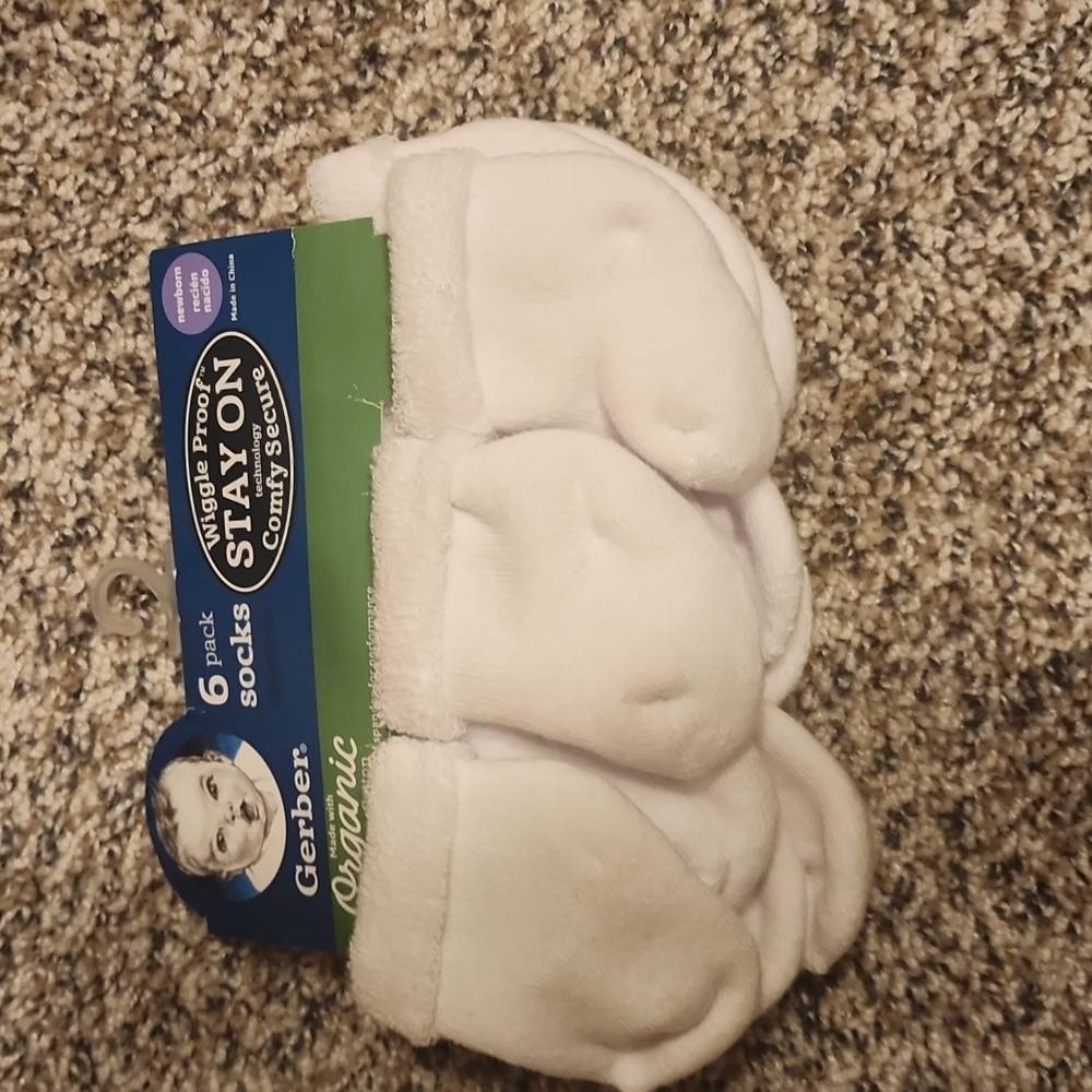 Gerber 6 pack baby socks